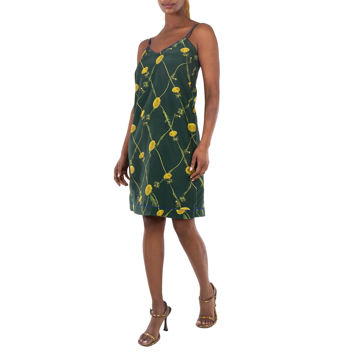 Платье летнее с принтом Dandelion Print Silk Dress Burberry, Ivy — фото 2
