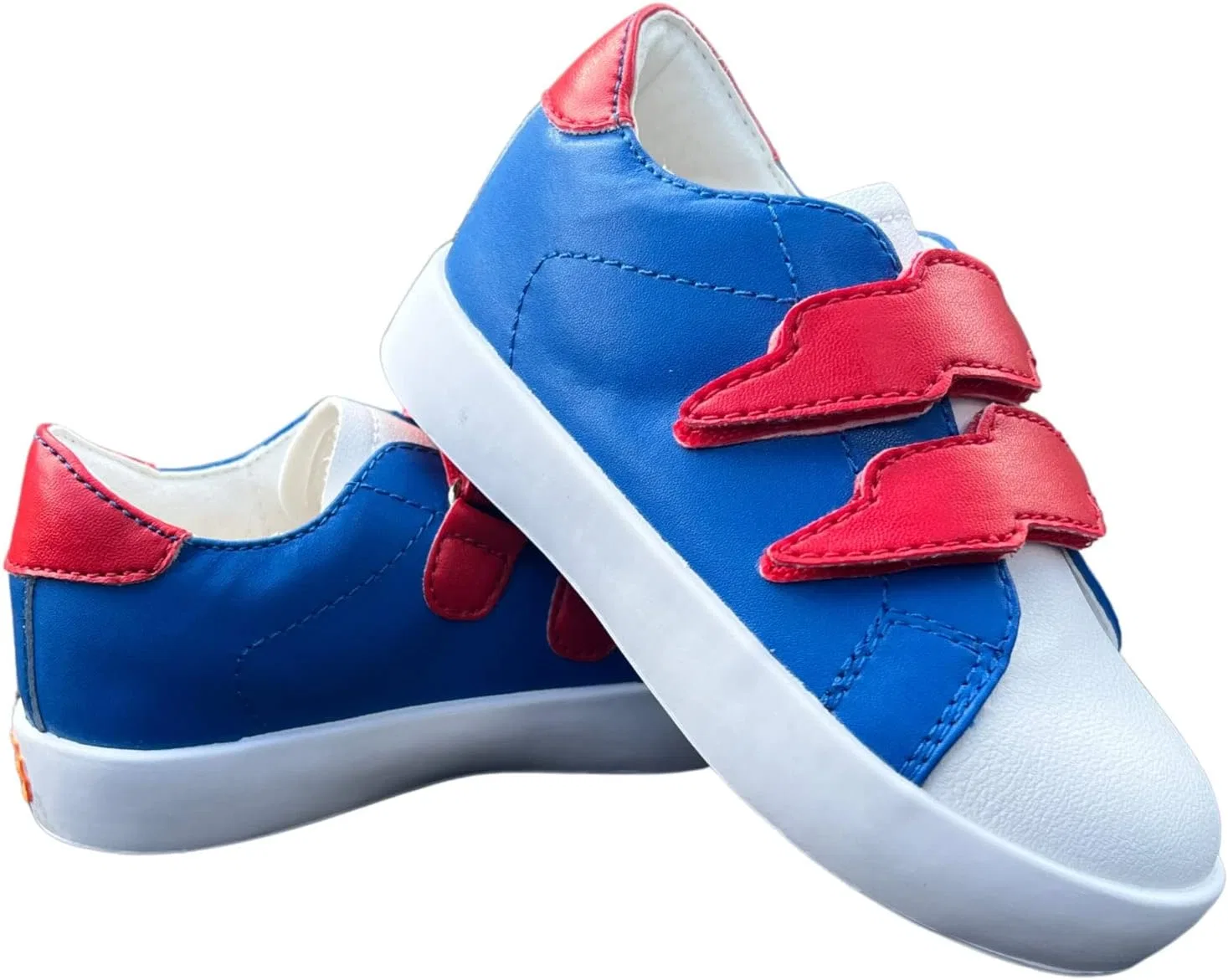 Детские кеды для мальчиков с кожаной нашивкой-звездой StyleChild, Blue — фото 3