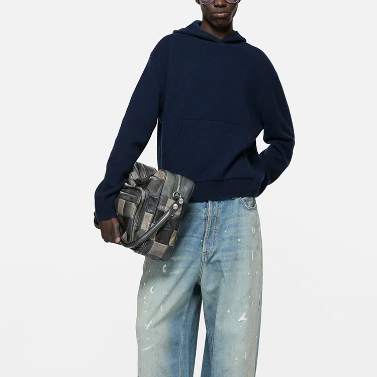 Мужской кашемировый свитер с капюшоном Ink Blue Acne Studios, Ink Blue — фото 4