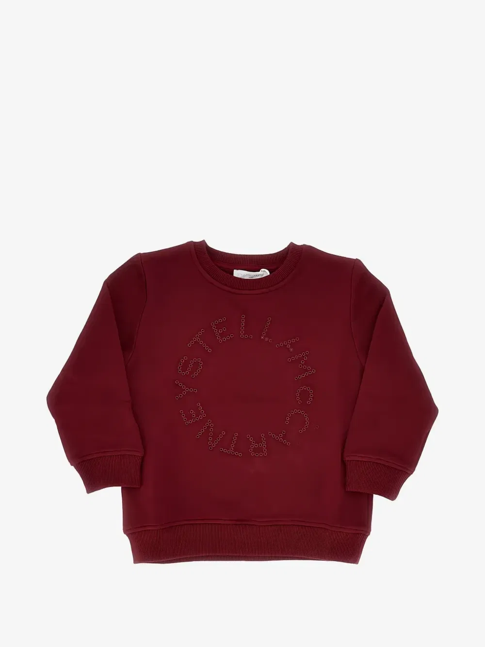 Свитер с вышитым логотипом Stella McCartney Kids, красный