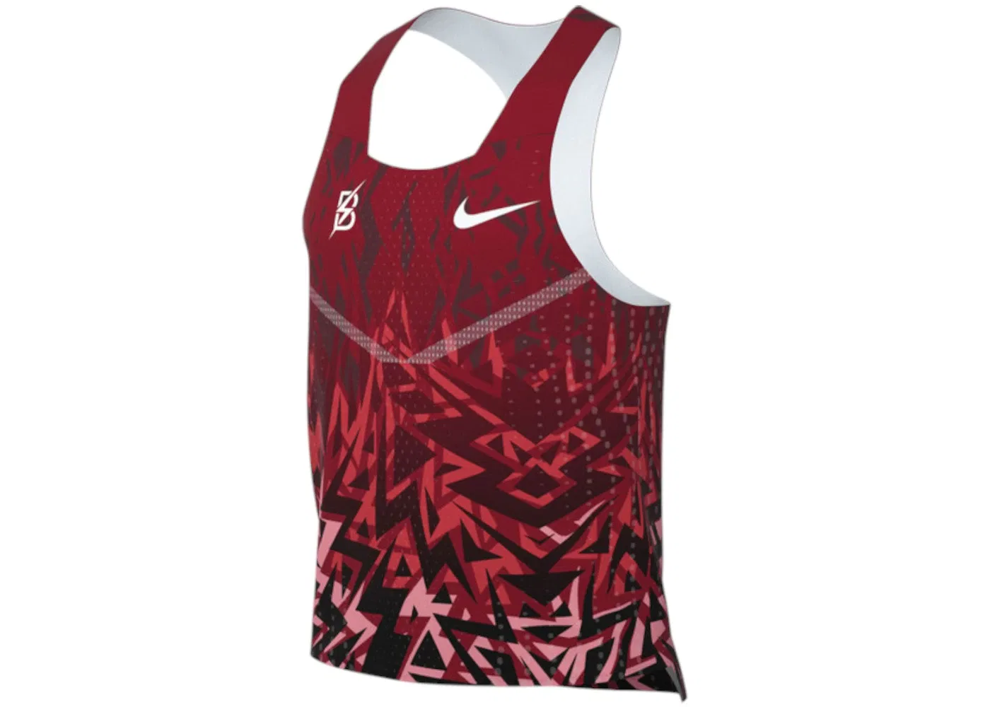 Мужской спортивный жилет для бега с принтом AeroSwift Bowerman Track Club Nike, красный/белый
