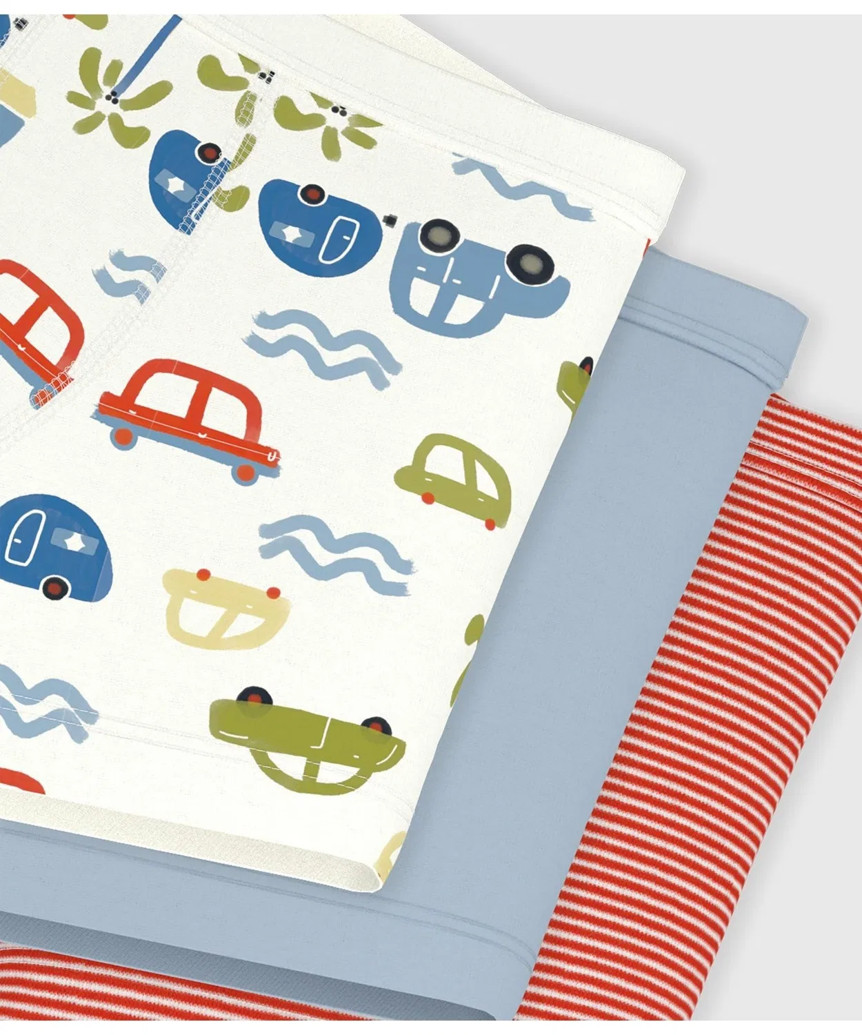 Детские трусы-плавки с принтом, комплект из 3 штук PETIT BATEAU, Multi — фото 3