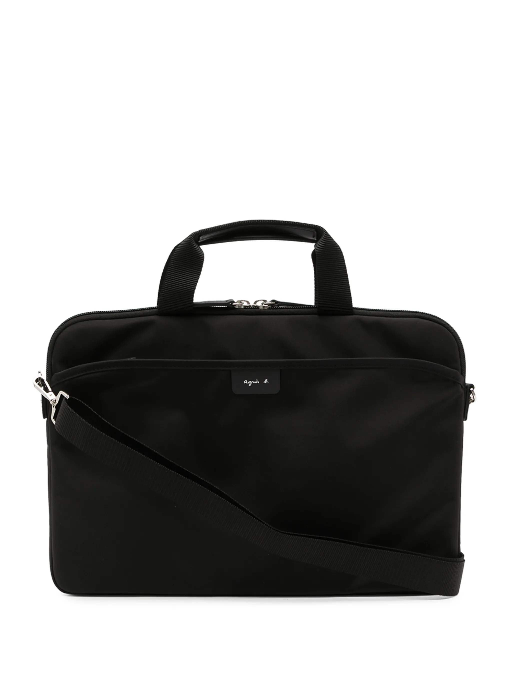 

Сумка для ноутбука с логотипом Agnès B., черный