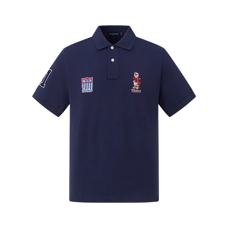 Детское поло с принтом Zero Pressure Collection Teenie Weenie Men, Navy Blue