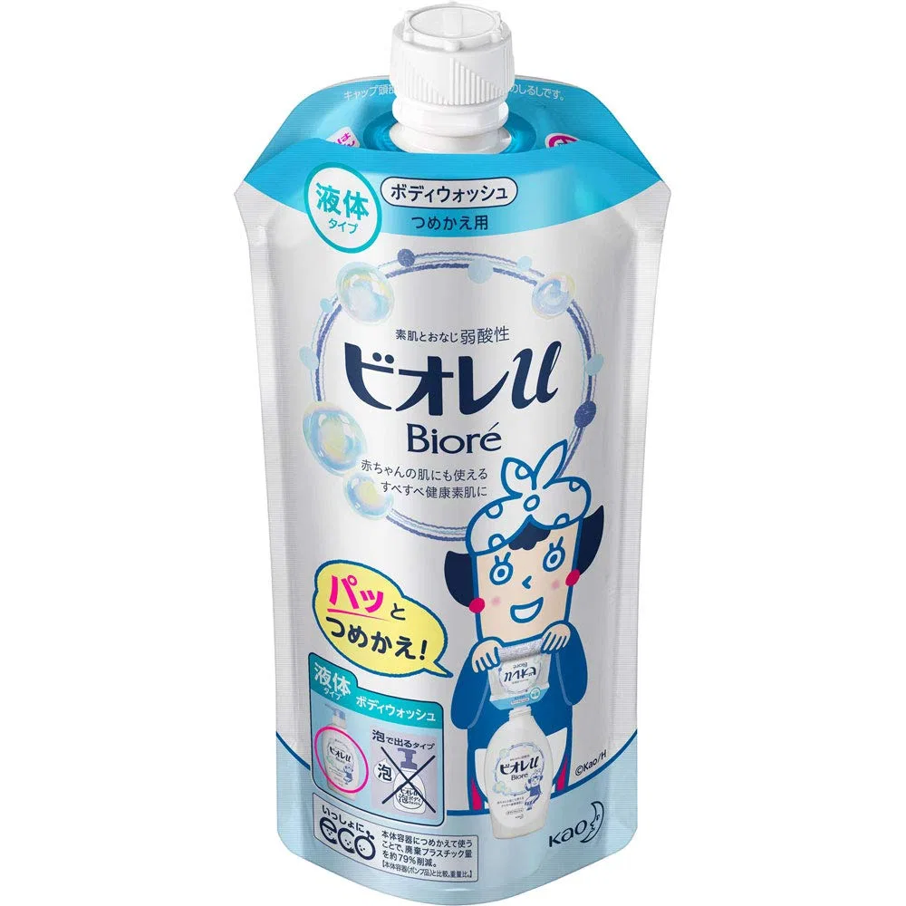 Гель для душа Biore U Body Wash Refill 340 мл, Fresh