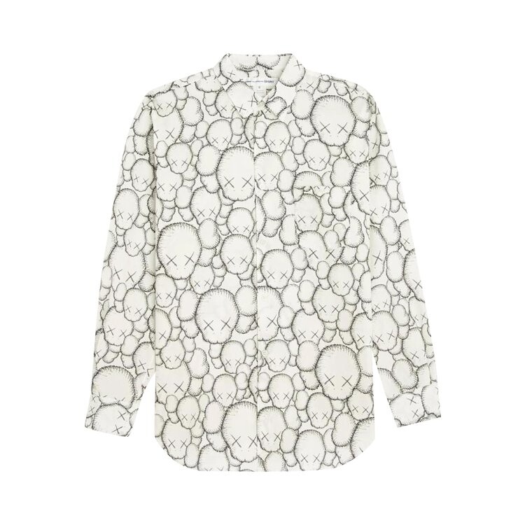 

Рубашка Comme des Garçons SHIRT x KAWS Classic Printed Shirt Print A 'White', белый