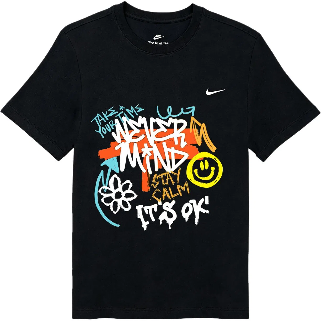 Детская футболка хлопковая Nike Sportswear, Черный