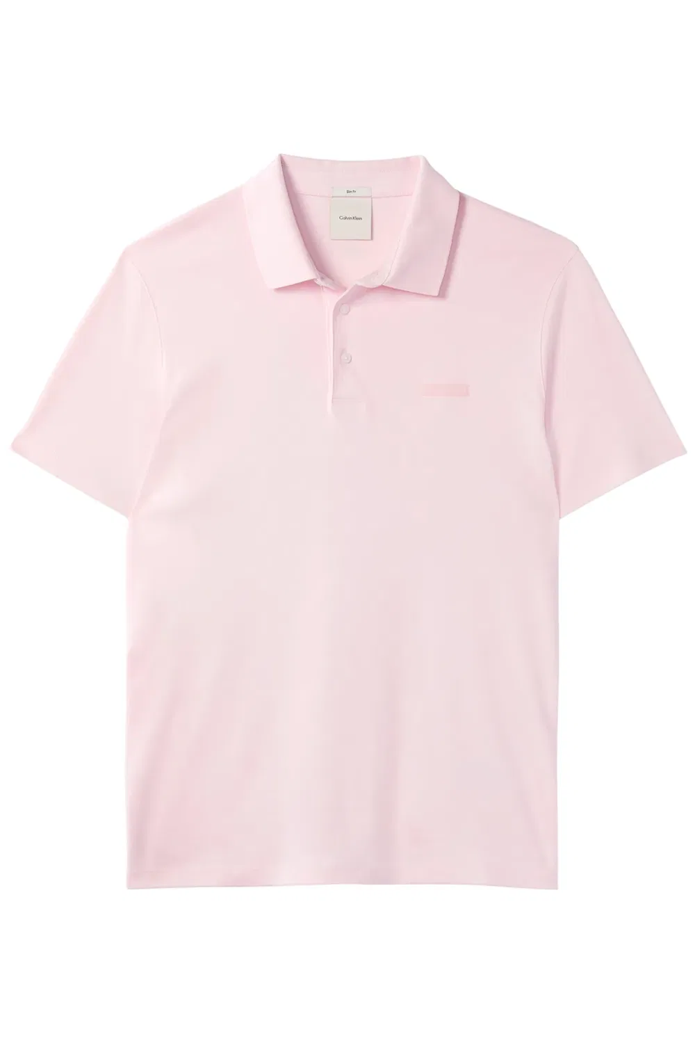Мужское поло Slim Fit Supima Cotton Logo Patch Calvin Klein, Pink