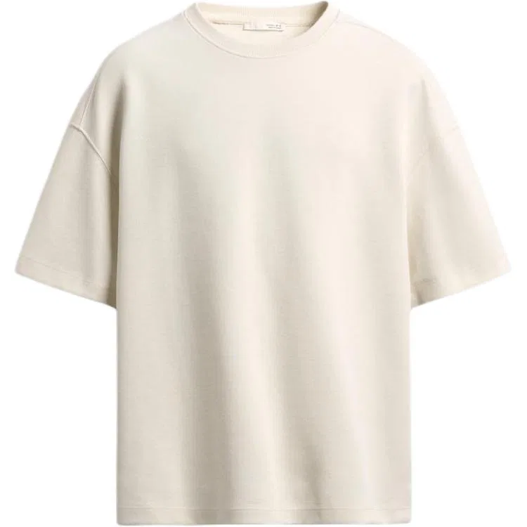 Мужская футболка с круглым вырезом Frosted White ZARA, Frosted White