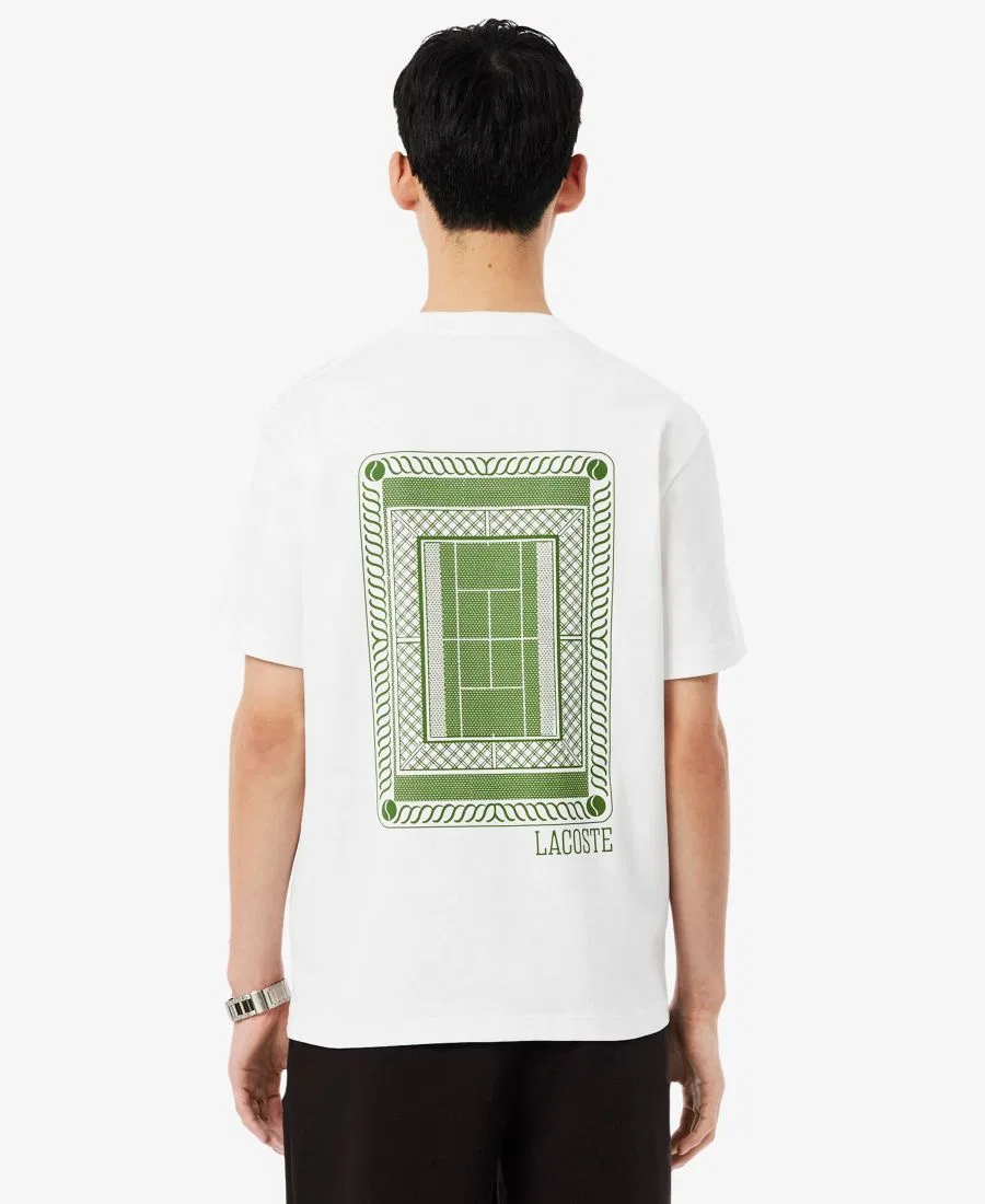 Футболка с принтом Lacoste, White — фото 4