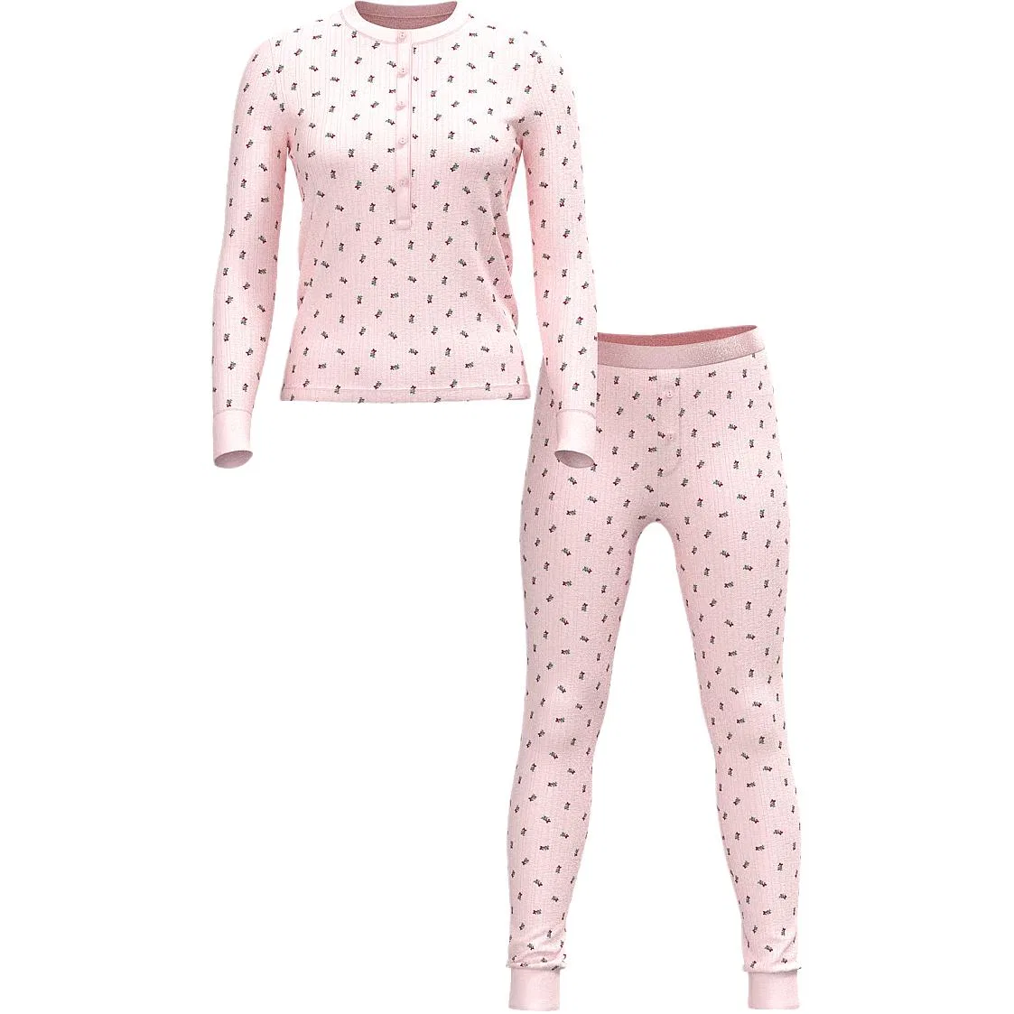 Женский пижамный комплект с длинным рукавом Victoria's Secret, Pink