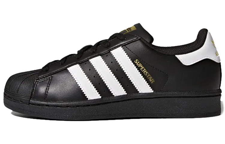 Детские кроссовки для скейтбординга с низким верхом SUPERSTAR Foundation Adidas Originals, Black