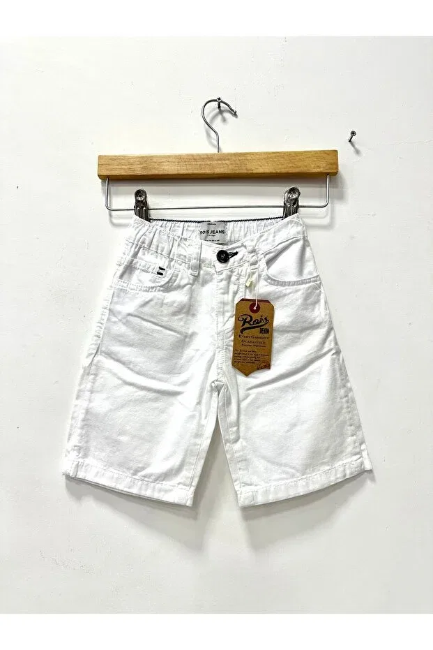 Детские шорты для мальчиков прямого кроя Rois Kids, White
