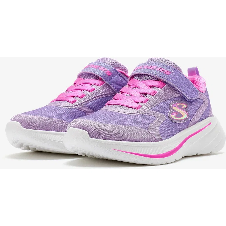 Кроссовки Skechers Wave 92 для девочек, Лавандовый — фото 3