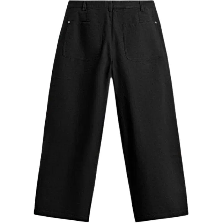 Женские брюки классические с завышенной талией ZARA, Черный — фото 3