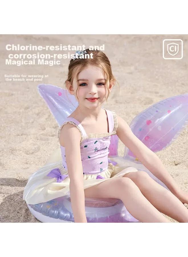 Купальник слитный с защитой от солнца Disney, фиолетовый — фото 2