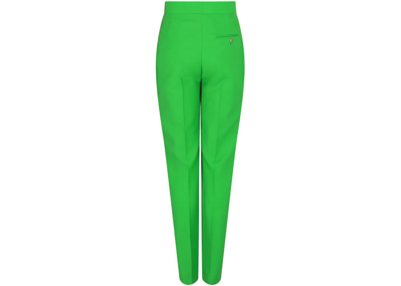 Женские брюки из шерстяной смеси Alexander McQueen, цвет Acid Green — фото 2