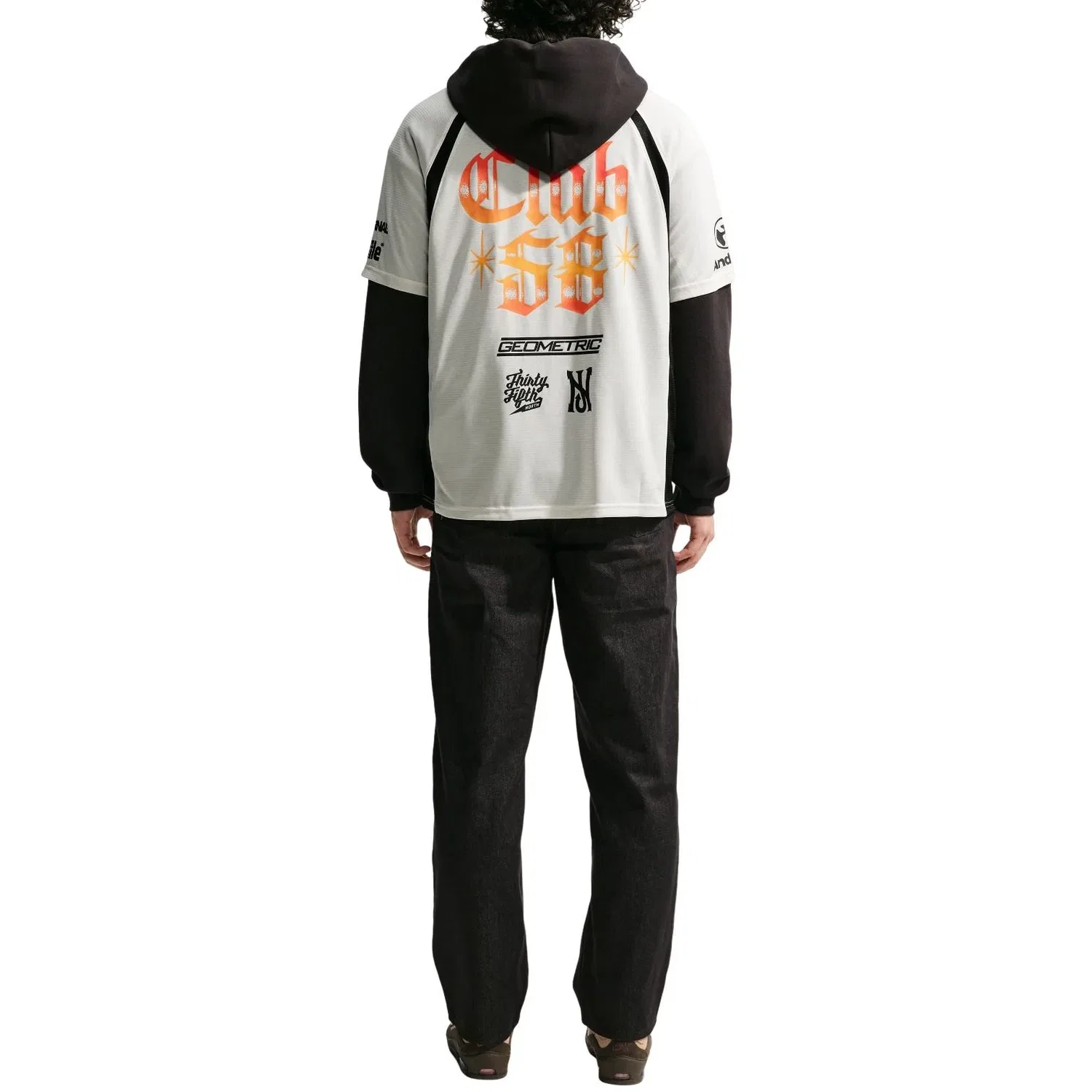 Мужская джерси Nike SB Skate Jersey Sail Black, белый — фото 3