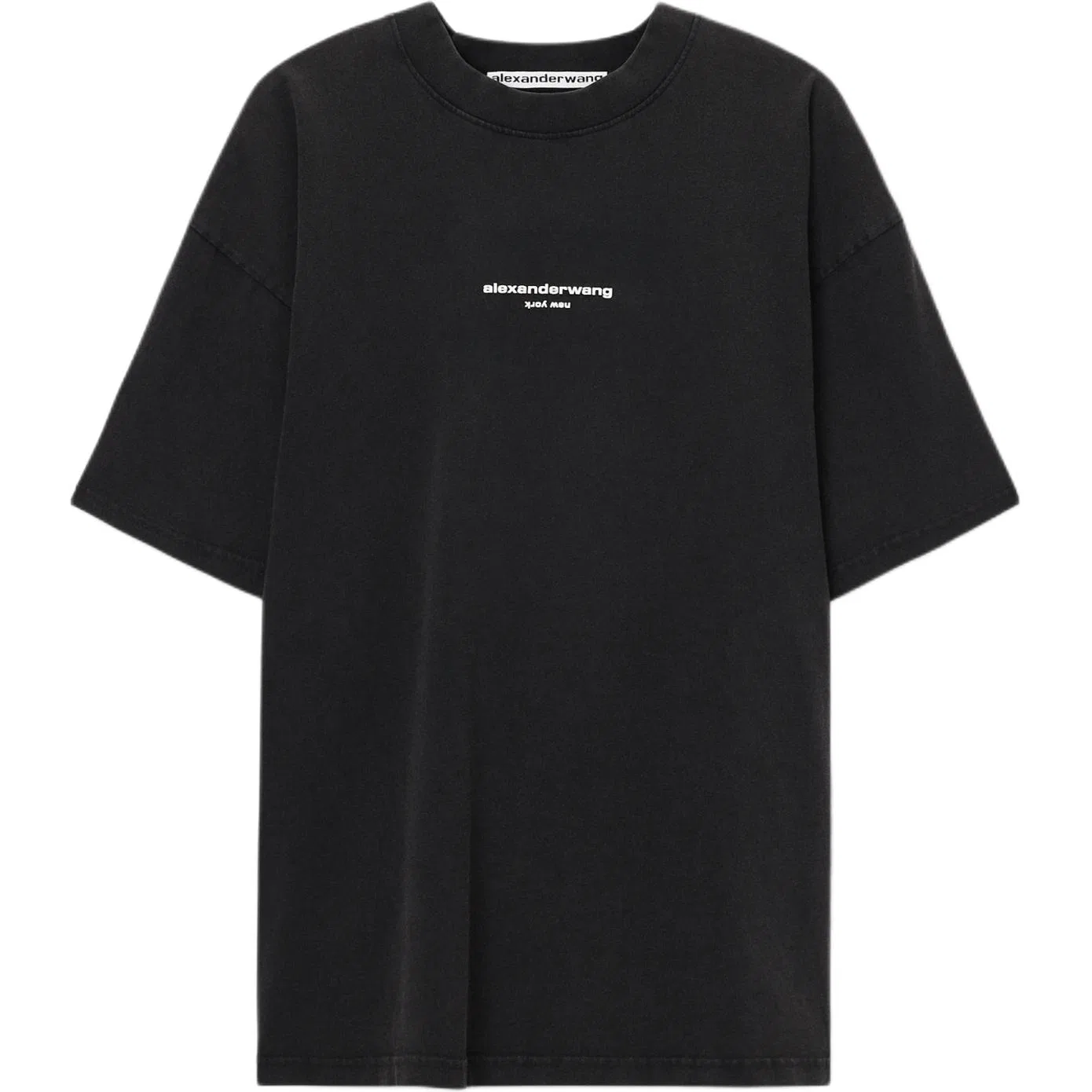Футболка с круглым вырезом Washed Black, Alexander Wang
