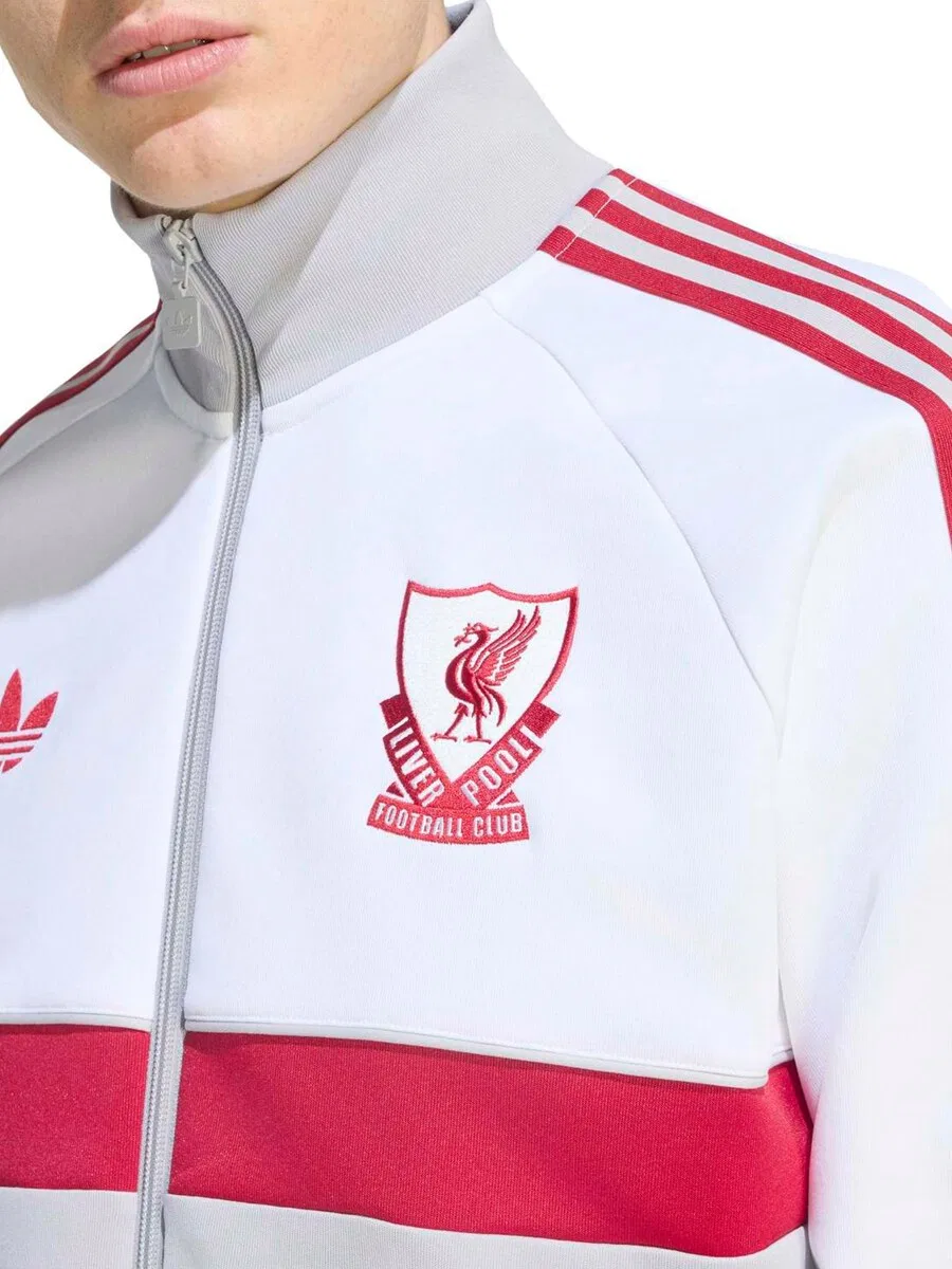 Тренировочная куртка ADIDAS PERFORMANCE 'LFC OG' белого цвета — фото 4