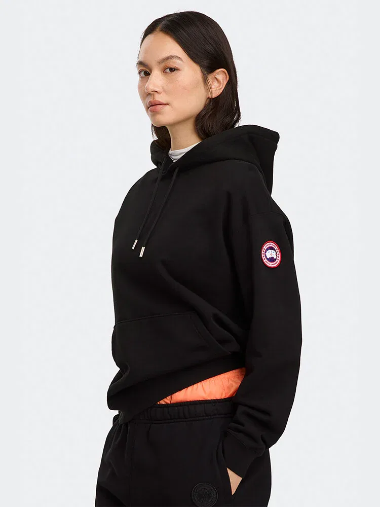 Женская футерная футболка с длинным рукавом Wander Hoody CANADA GOOSE, Black