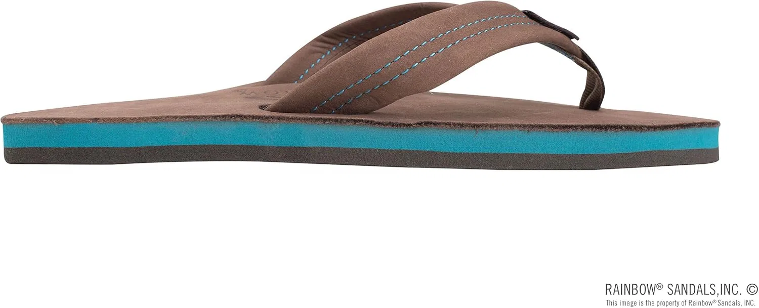 Мужские сандалии Rainbow из двухслойной кожи с поддержкой свода стопы Rainbow Sandals, Expresso Leather — фото 4