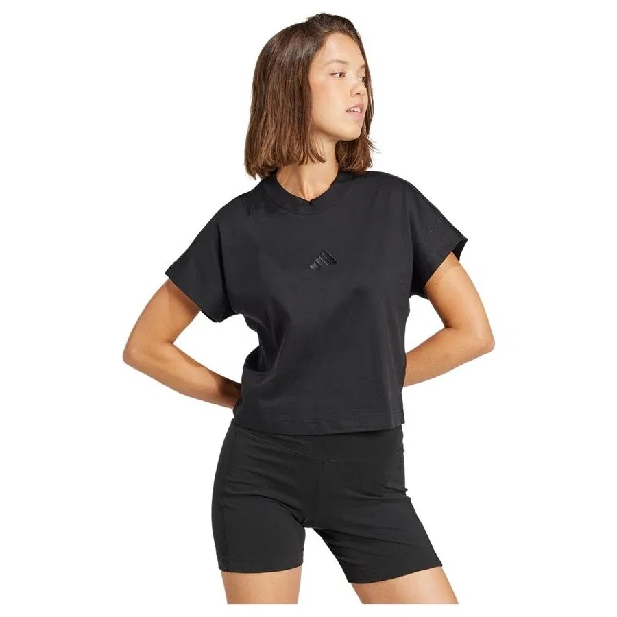 Футболка женская с длинным рукавом W ALL SZN TEE adidas, Черный — фото 3
