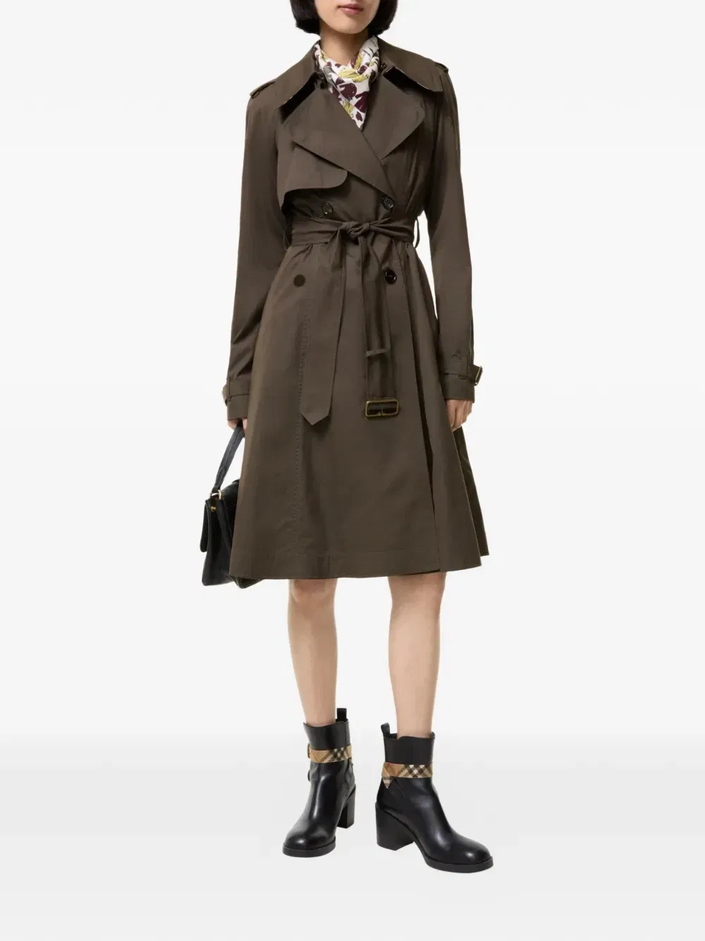 Длинный габардиновый тренч Pembury Burberry, коричневый — фото 3
