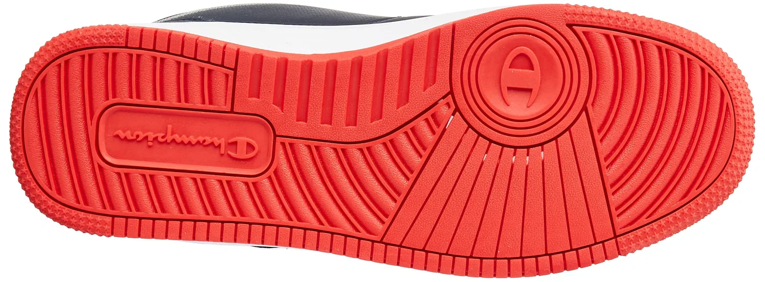 Детские кроссовки для мальчиков Rebound Vintage Mid B GS Champion, Blu Marino Grigio Rosso Bs518 — фото 4