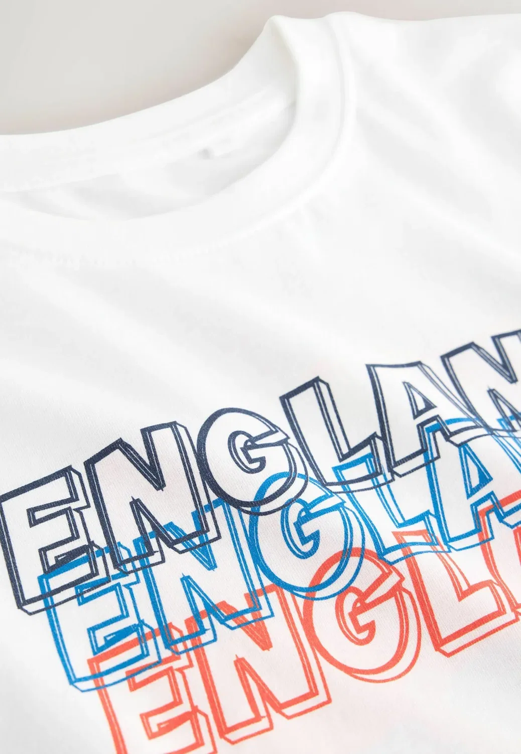 Футболка стандартного кроя с футбольным принтом Next, White England — фото 2