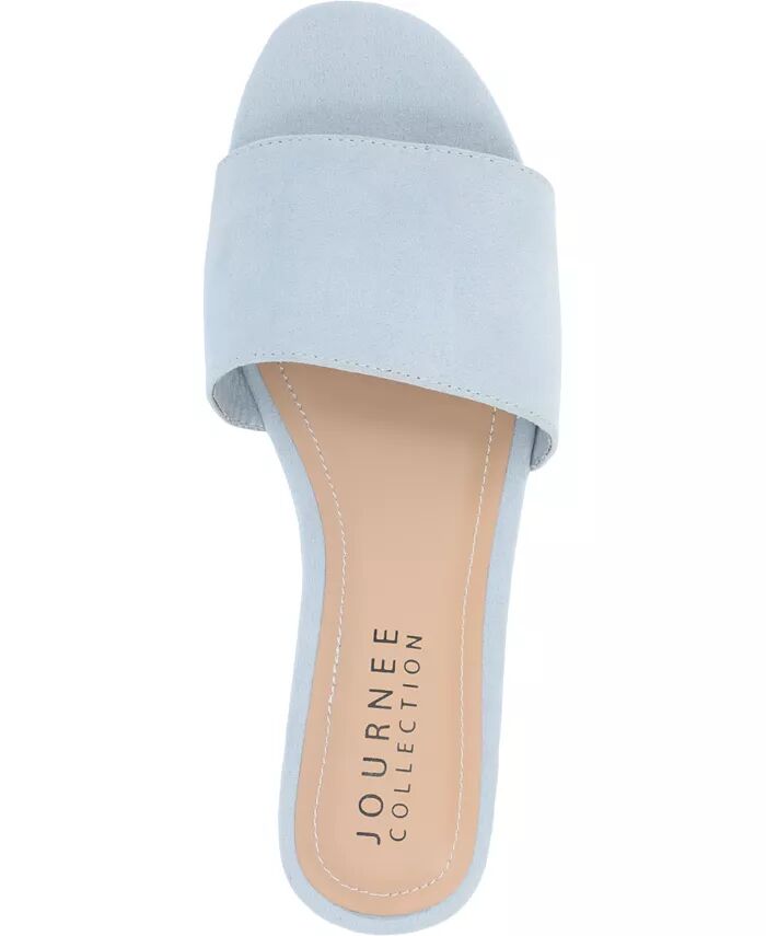 Женские сандалии Kolinna Slip On Flat Journee Collection, синий — фото 4