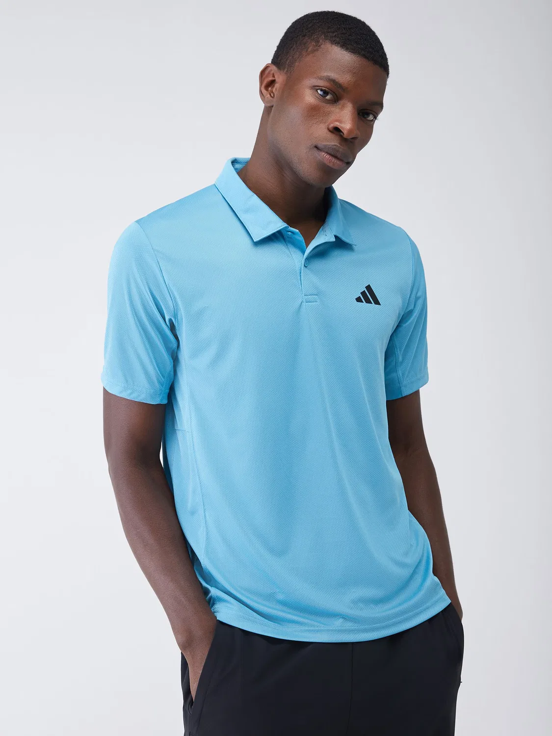 Поло adidas Workout Essentials, светло-голубой