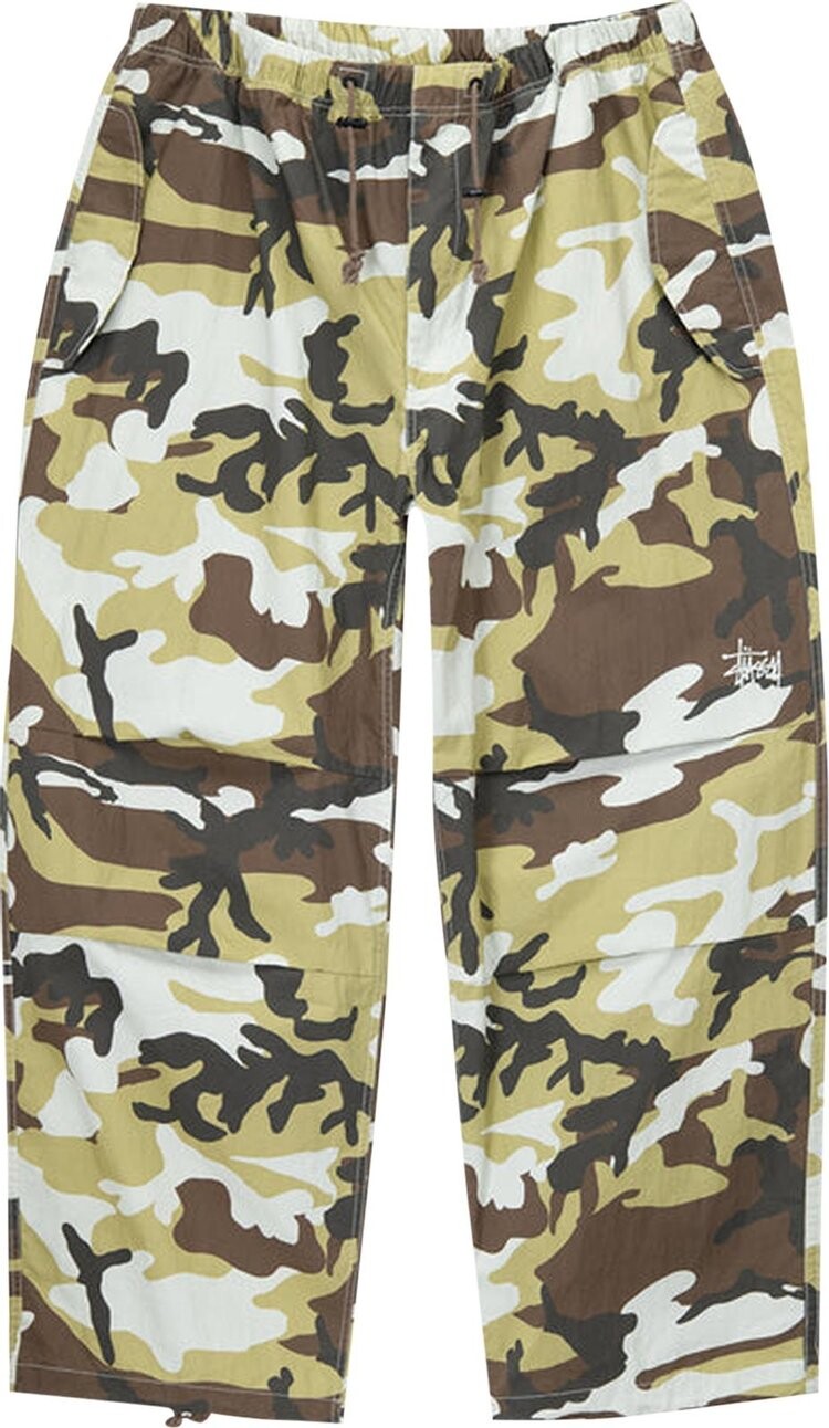 

Брюки Stussy Nyco Printed Over Trousers 'Brown Camo', коричневый