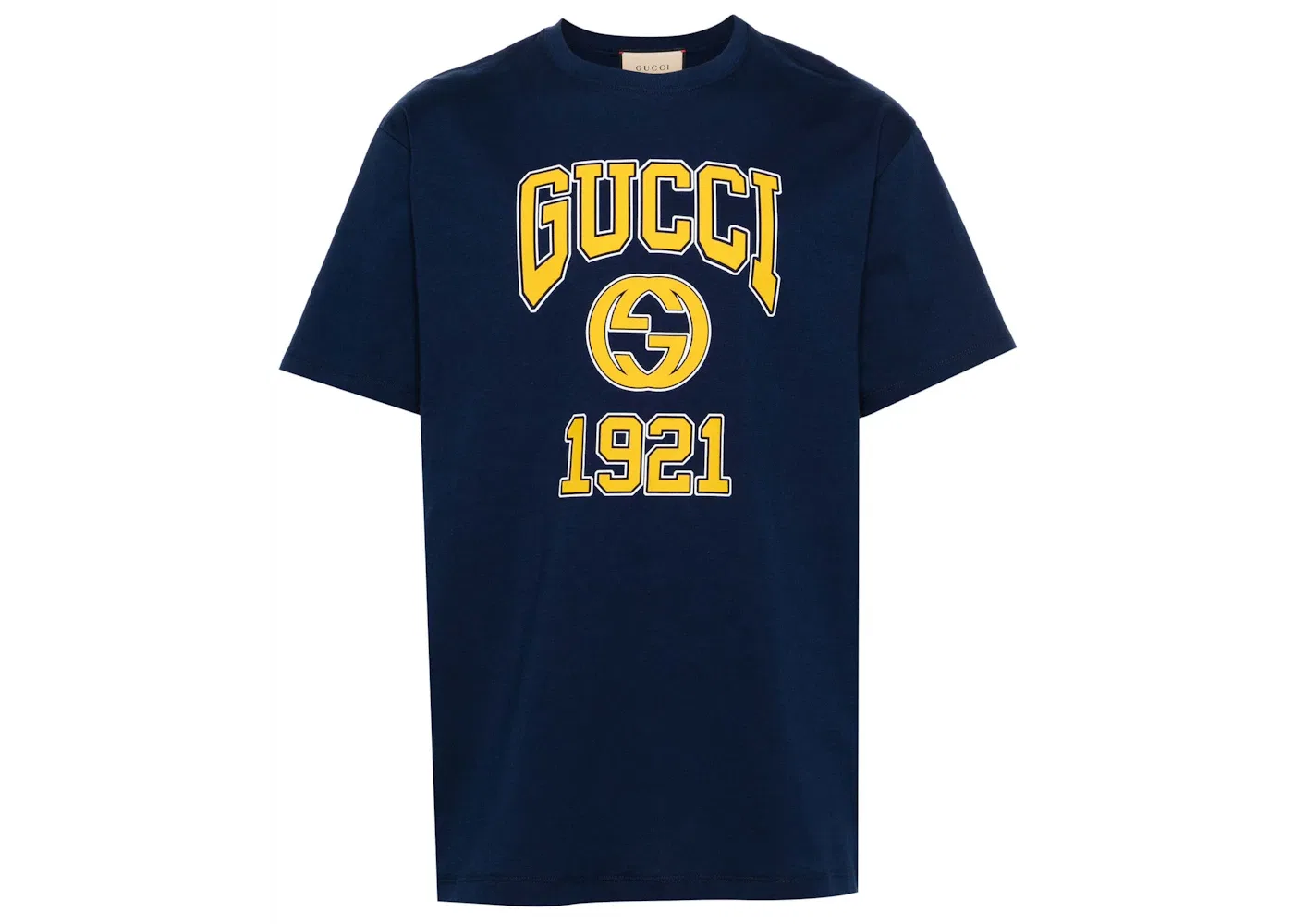 Мужская футболка с принтом Gucci, Navy Blue