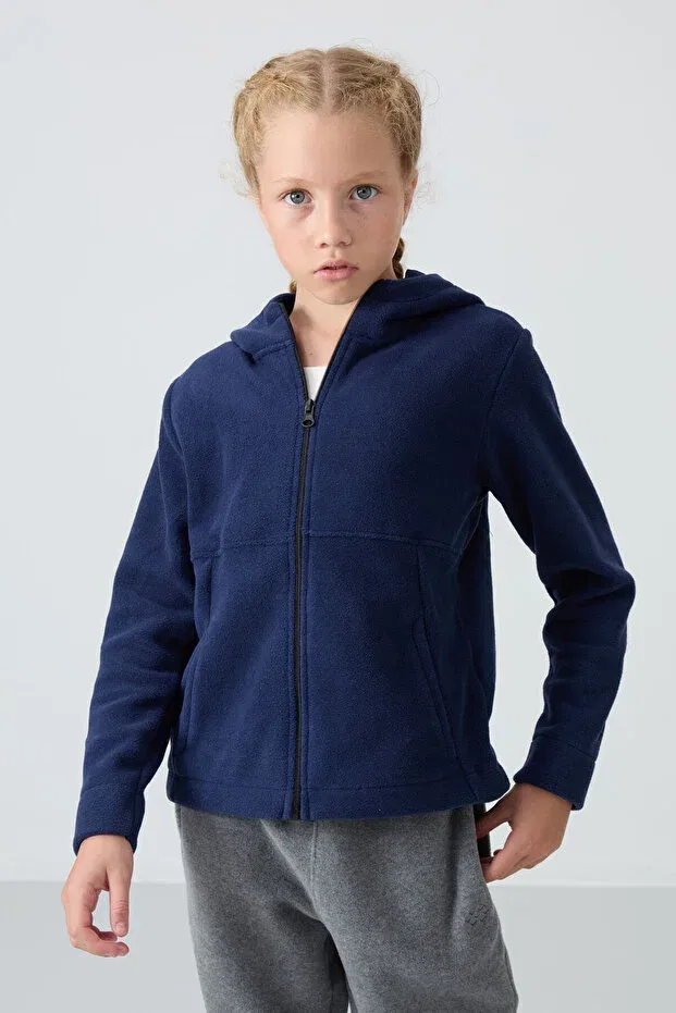 Детское для девочек свитшот с капюшоном из флиса 2-pack Tommy Life, Indigo Fiesta — фото 4