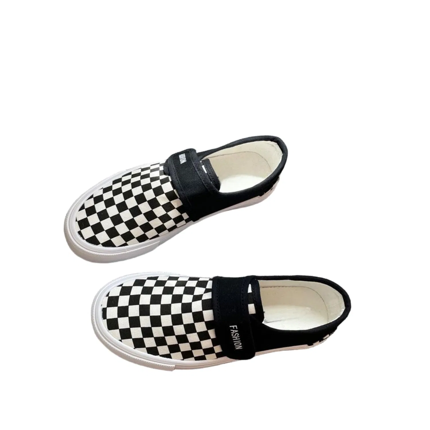 Детские кеды на липучках Canvas Shoes, Black Burgundy Floral