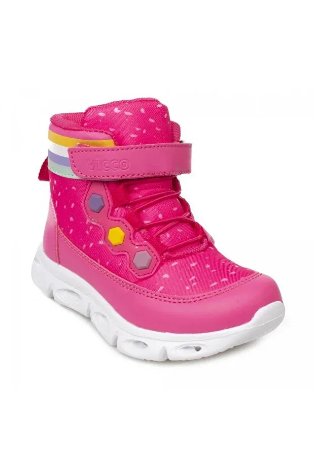 Детские ботинки для девочек с подсветкой Mizu Booties Vicco, Fuchsia Fuchsia