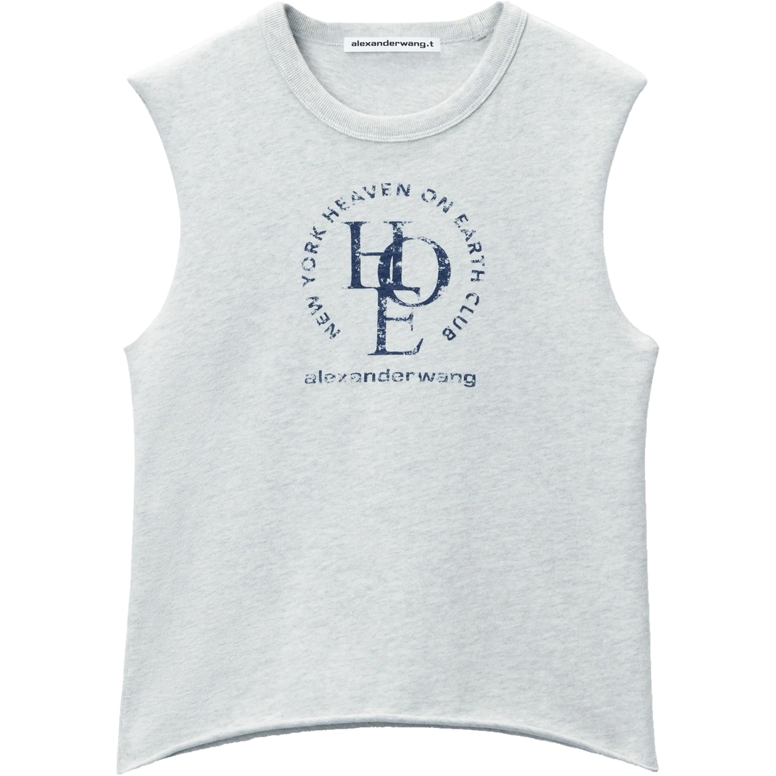 

Alexander Wang Футболка T By Graphic Baby Muscle серый