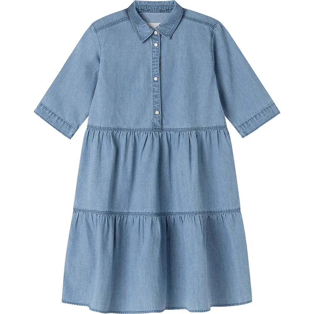 Платье с коротким рукавом Amina Jr Pepe Jeans, синий