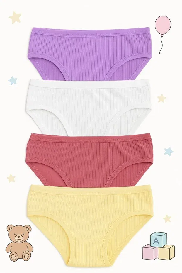 Детский комплект трусов для девочек хлопковый Exlove, Multicolor