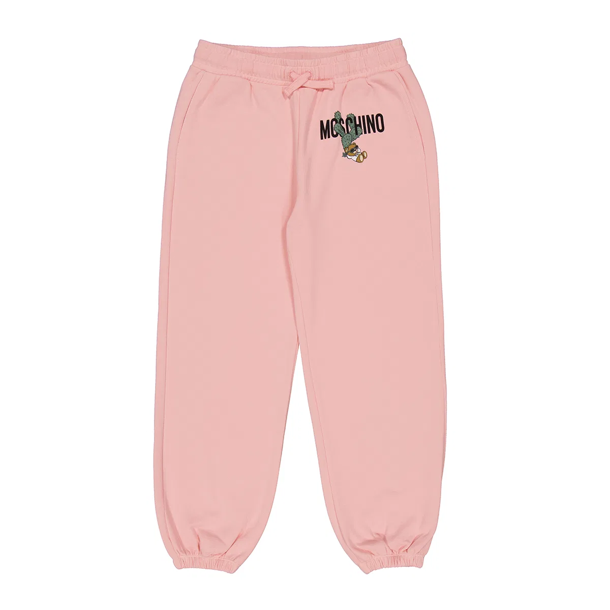 Спортивные брюки с вышивкой Kids Cactus Bear Moschino, Sugar Rose