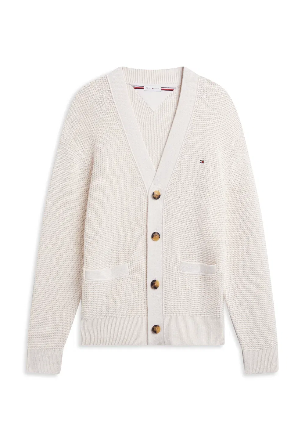 Кардиган с вафельной структурой Tommy Hilfiger, Ivory Petal — фото 4