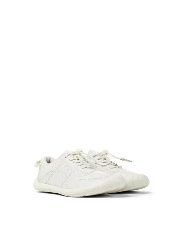 Кроссовки детские Camper Peu Path текстильные, натуральная кожа, White Natural