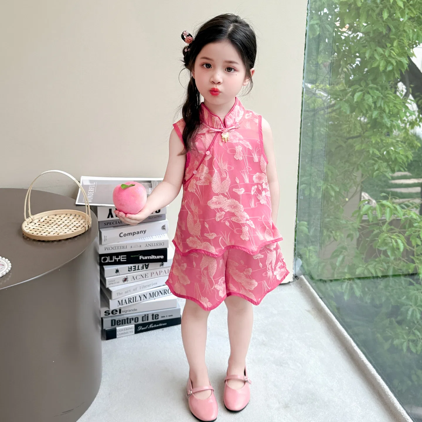 Детский комплект спортивной одежды новокитайский стиль Lanza, Pink — фото 4