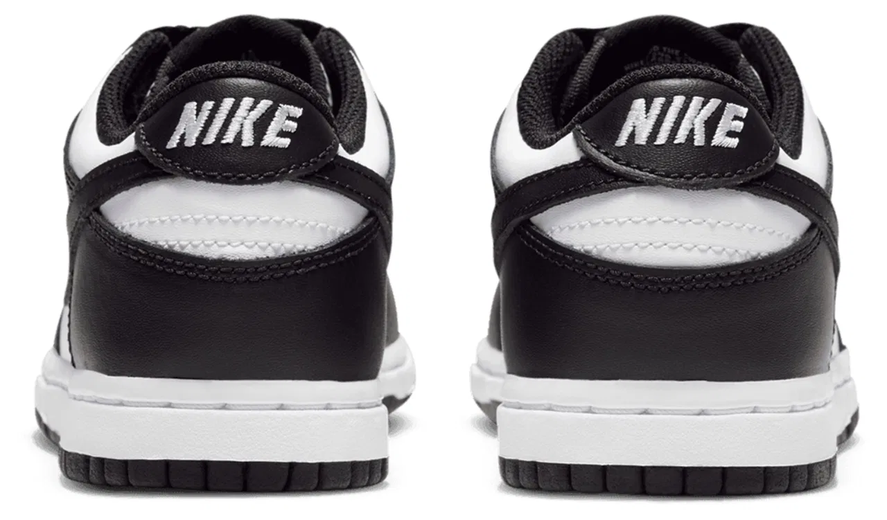 Кроссовки для мальчиков Dunk Low Nike, цвет White/Black/White — фото 3