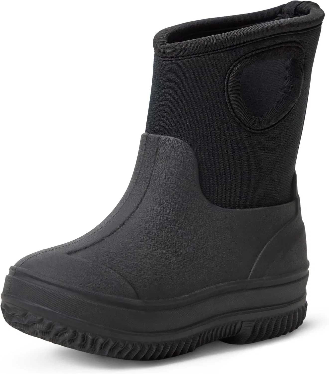 Детские утепленные резиновые сапоги из неопрена Unisex Kids' Insulated Neoprene Rain Boot Amazon Essentials, Black