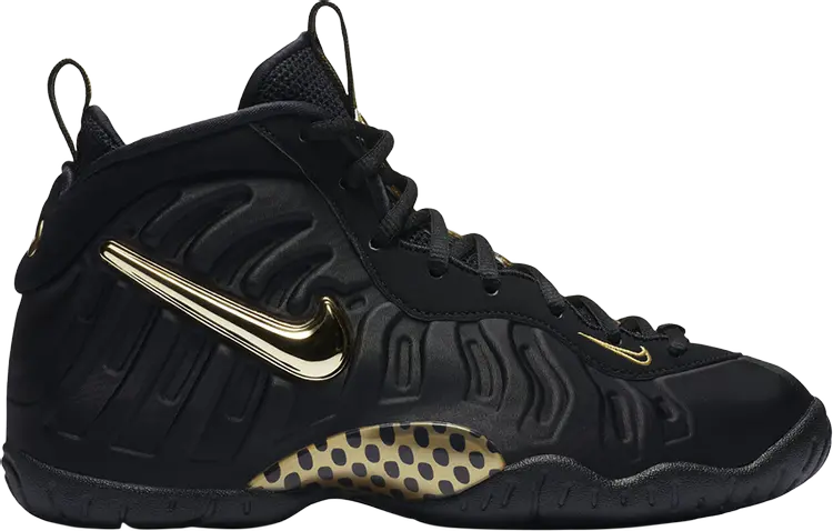 

Кроссовки Nike Air Foamposite Pro GS 'Black Metallic Gold', черный