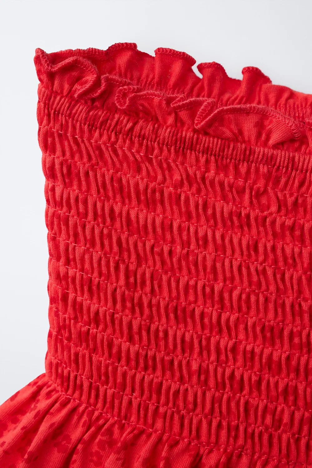 Юбка-бермуд с цветочным узором ZARA, Red — фото 3