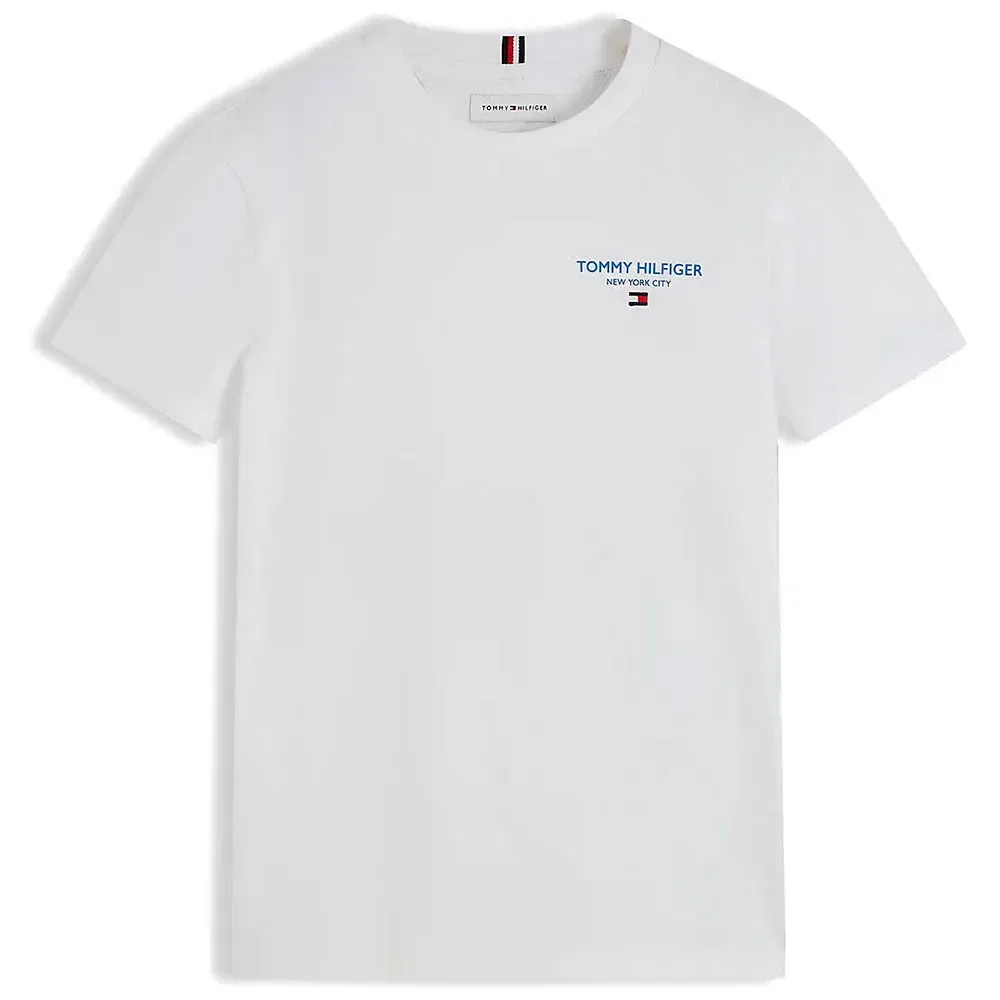 Детская футболка для мальчиков с коротким рукавом Tommy hilfiger, White — фото 3