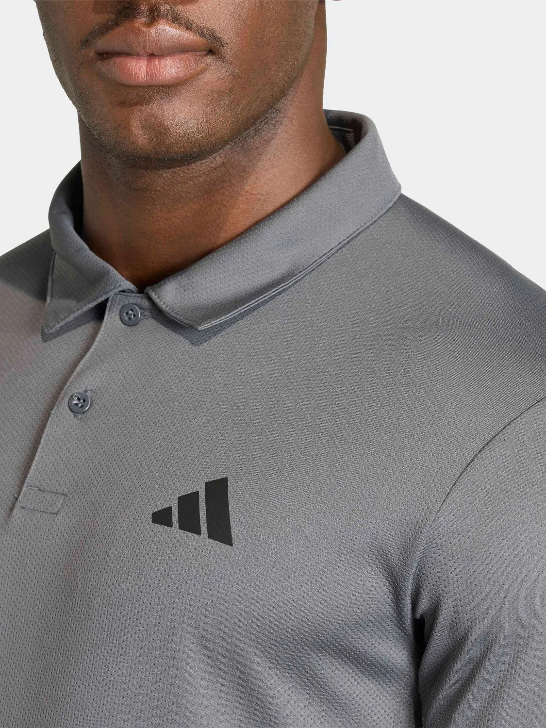 Поло adidas Workout Essentials, серый — фото 4